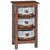 vidaXL Table d'appoint Marron 38 x 28 x 72 cm Bois massif d'acajou