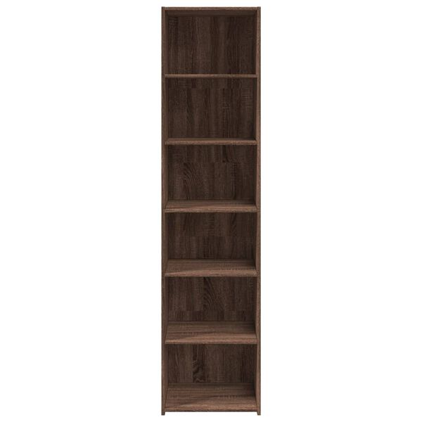 vidaXL Buffet haut ch&ecirc;ne marron 45x41x185 cm bois d'ing&eacute;nierie