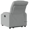 vidaXL Fauteuil de massage inclinable Gris clair Tissu