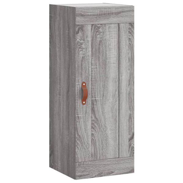 vidaXL Armoire murale sonoma gris 34,5x34x90 cm bois d'ing&eacute;nierie