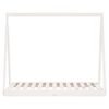 vidaXL Cadre de lit pour enfant blanc 70x140 cm bois de pin massif