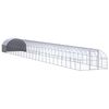 vidaXL Poulailler d'ext&eacute;rieur 3x24x2 m Acier galvanis&eacute;