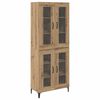 vidaXL Haut Armoire Ch&ecirc;ne artisanal 69,5 x 34 x 180 cm