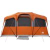 vidaXL Tente familiale avec toit Orange et Orange 435 x 255 x 216 cm
