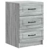 vidaXL Cabinet de chevet Sonoma gris 43 x 41 x 63,5 cm