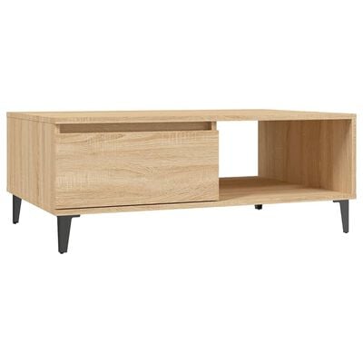 vidaXL Table basse chêne sonoma 90x60x35 cm bois d'ingénierie