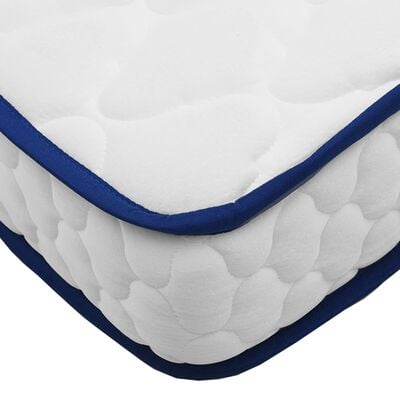 vidaXL Matelas en mousse à mémoire de forme blanc 200x200x17 cm