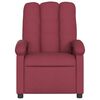 vidaXL Fauteuil de massage inclinable &eacute;lectrique Rouge bordeaux Tissu