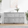 vidaXL Buffets 2 pcs gris b&eacute;ton bois d'ing&eacute;nierie