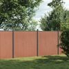 vidaXL Panneau de cl&ocirc;ture marron 353x186 cm WPC