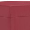 vidaXL Repose-pied Rouge bordeaux 70x55x41 cm Similicuir
