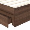 vidaXL Lit de Rangement Ch&ecirc;ne brun 90 x 200 cm Bois d'ing&eacute;nierie