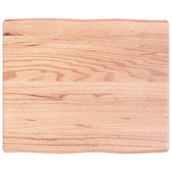 vidaXL Dessus de table bois massif trait&eacute; bordure assortie