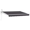 vidaXL Auvent r&eacute;tractable &eacute;lectrique Anthracite 3,5 x 2,5 m