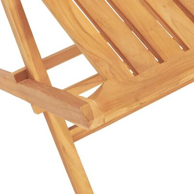 vidaXL Ensemble à manger de jardin 5 pcs Bois de teck massif