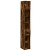 vidaXL Armoire de rangement mince ch&ecirc;ne fum&eacute; 30x42,5x225 cm