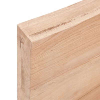 vidaXL Comptoir de salle de bain marron 40x50x(2-6) cm bois traité