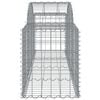 vidaXL Paniers à gabions arqués 8 pcs 200x50x60/80 cm Fer galvanisé