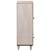 vidaXL Haut Armoire Blanc 60 x 33 x 100 cm bois de manguier massif