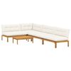 vidaXL 5 Pi&egrave;ce Unit&eacute; du canap&eacute; en palette de jardin