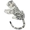 vidaXL Tigre en peluche Blanc XXL