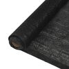 vidaXL Filet brise-vue PEHD 2 x 10 m Noir