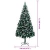 vidaXL Sapin de No&euml;l artificiel Vert 210 cm PVC, Acier et Plastique
