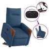 vidaXL Fauteuil inclinable électrique bleu tissu