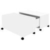 vidaXL Table basse blanc 75x75x38 cm bois d'ing&eacute;nierie