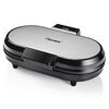 Bestron Gaufrier en forme de c&oelig;ur double ADWM730S 1200 W Inox