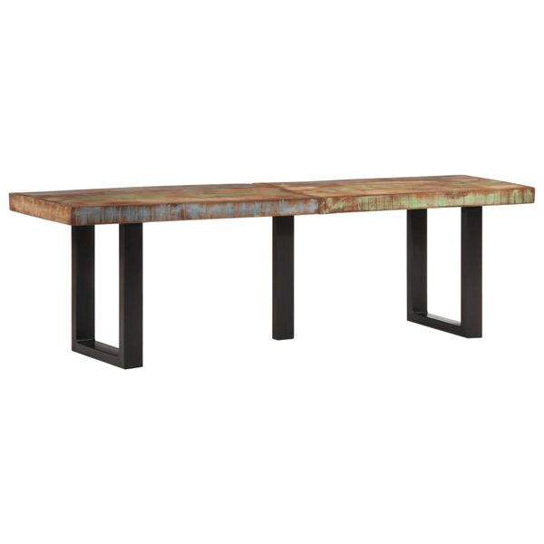vidaXL Banc 160 cm bois de récupération massif et acier