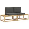 vidaXL Ensemble de canap&eacute;s d'ext&eacute;rieur 2 pc Blanc et anthracite