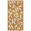 vidaXL Décoration murale jardin 105x55 cm design de feuille de bambou