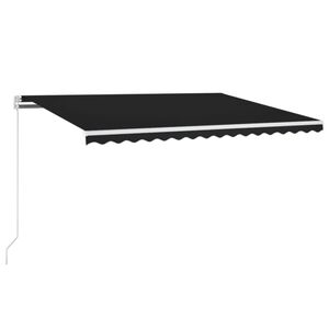 vidaXL Auvent manuel r&eacute;tractable 400x350 cm Anthracite