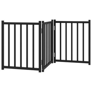 vidaXL Barri&egrave;re pour chien pliable 3 panneaux 150 cm bois sapin massif