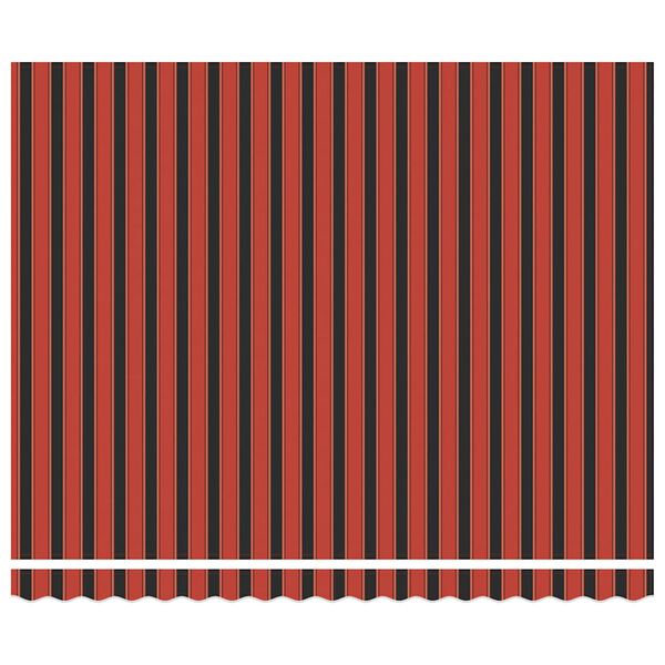 vidaXL Auvent r&eacute;tractable orange et marron 4x3 m tissu et aluminium