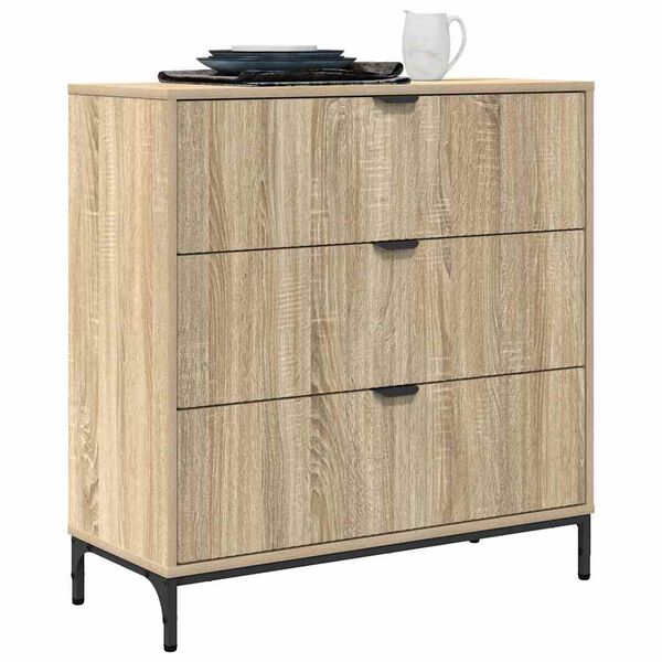 vidaXL Buffet Chêne sonoma 79,5 x 33 x 82 cm Bois d'ingénierie