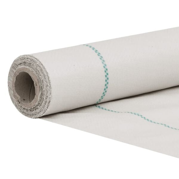 vidaXL Membrane anti-mauvaises herbes blanc 1x200 m PP