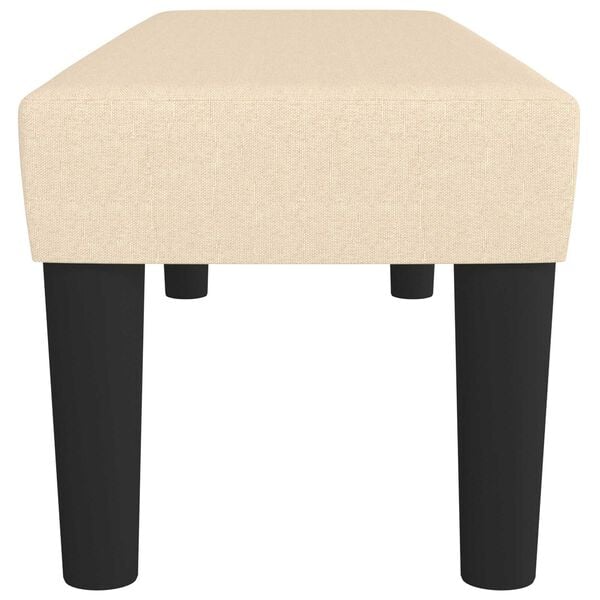 vidaXL Banc Cr&egrave;me 100x30x30 cm Tissu