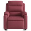 vidaXL Fauteuil inclinable de massage électrique Rouge bordeaux Tissu