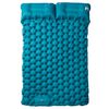 vidaXL Matelas de camping autogonflant avec oreillers 2 personnes bleu