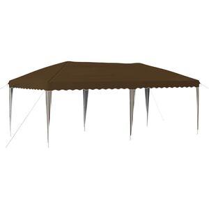vidaXL Tente de f&ecirc;te pop-up 575 x 290 x 245 cm Taupe