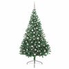 vidaXL Sapin de Noël artificiel pré-éclairé Vert 240 cm PVC