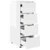 vidaXL Armoire de rangement Blanc brillant 40 x 48 x 105 cm