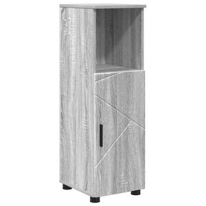 vidaXL Cabinet de salle de bain Gris Sonoma 30 x 35 x 95 cm