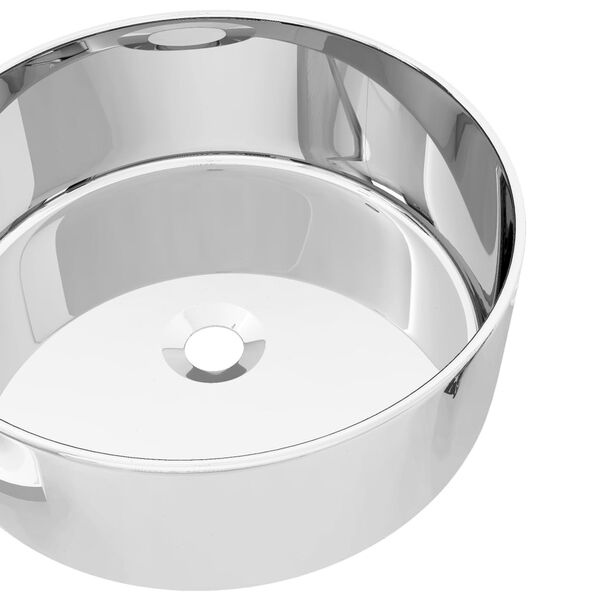 vidaXL Lavabo 40 x 15 cm C&eacute;ramique Argent&eacute;