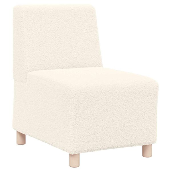 vidaXL Unit&eacute; de Sofa Modulaire Sans Accoudoirs 2 pcs Cr&egrave;me