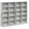 vidaXL Meuble CD 2 pc Gris b&eacute;ton 65 x 23,5 x 97,5 cm Bois d'ing&eacute;nierie