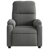 vidaXL Fauteuil inclinable de massage électrique gris foncé