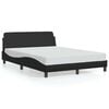 vidaXL Cadre de lit Dover noir 140x200 cm similicuir